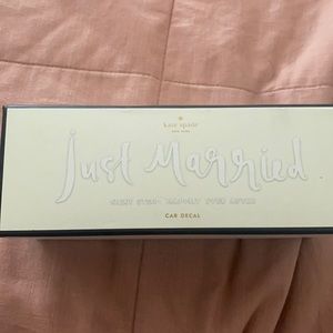 Just married car sticker